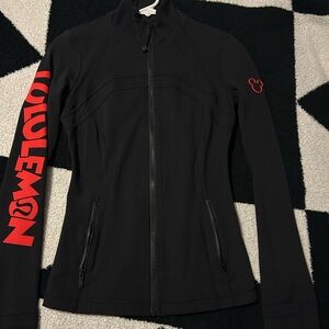 lululemon Disney Limited Edition Black Jacket with Bold Red Details